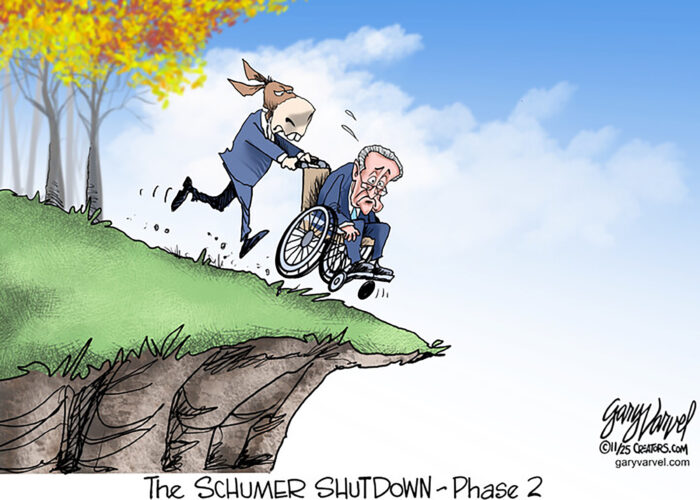 Editorial cartoon for Nov. 13, 2025